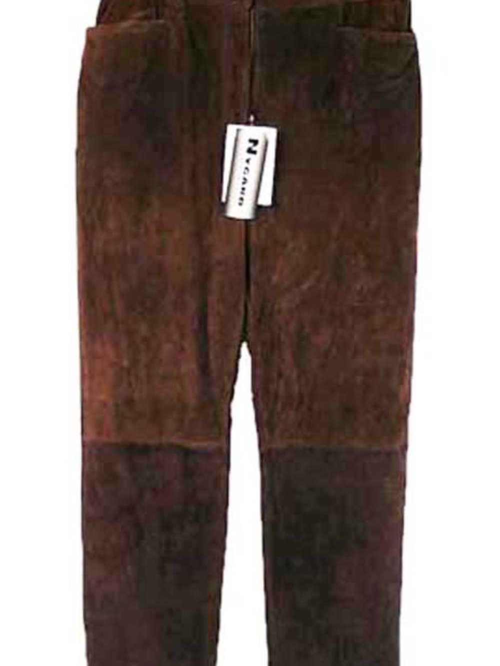 PANTS, SUEDE, NYGARD, MISSES 12, DARK BROWN, FULLY LINED, TWO POCKETS, HIGH QUAL